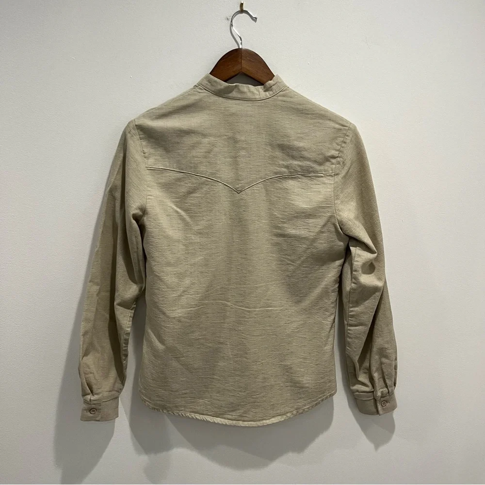 Roper Southwest Embroidered Button-Down Long Sleeve Tan Western | women’s S - Picture 2 of 11